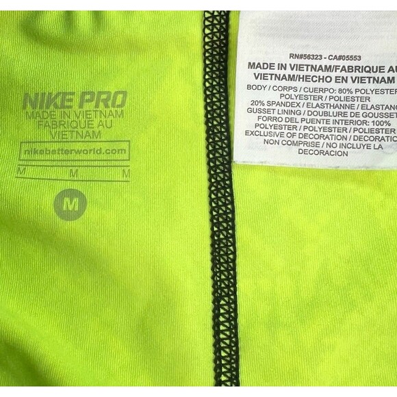 Nike Pro Dri-Fit Snake Print Womens Training Gym Cropped Leggings Size Medium - Picture 8 of 8
